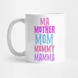 Happy Mothers Day Typography Mug